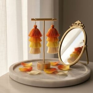 Elegant Ombre Tassel Earrings